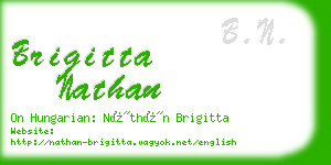 brigitta nathan business card